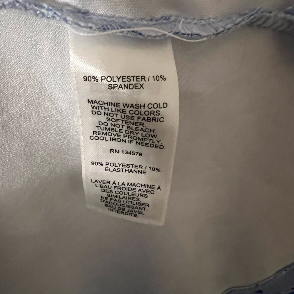 Vineyard Vines Womens Sankaty Tee Medium Boatneck Printed Top Calm Water Large - Picture 7 of 10